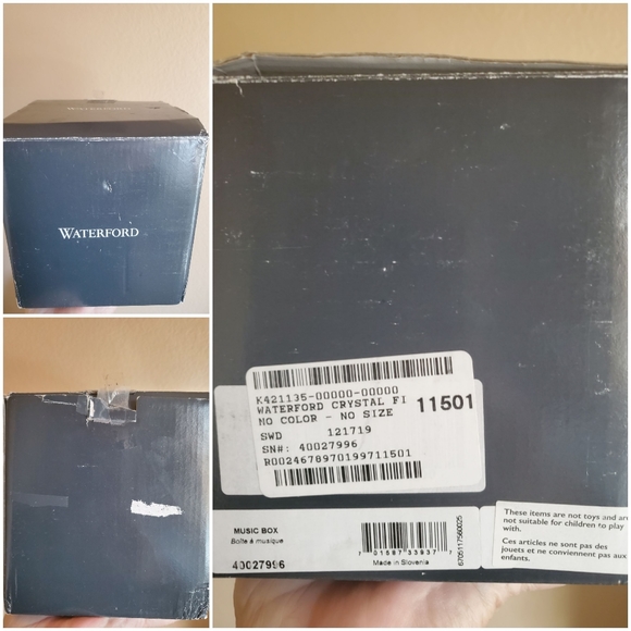 SOLD Crystal music box and picture frame - Picture 9 of 9